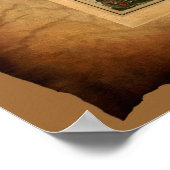 Poster de la carte du Vieux-Monde (Coin)