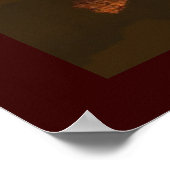 Poster de la carte du vieux monde rustique (grand) (Coin)