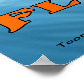 Poster de la carte Florida USA (Coin)