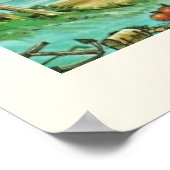 Poster de la carte Floride Retro 16x20 (Coin)