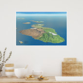 Poster de la carte Haleakala et Maui (Cuisine)