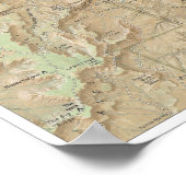 Poster de la carte Heart of Canyonlands (Utah) (Coin)