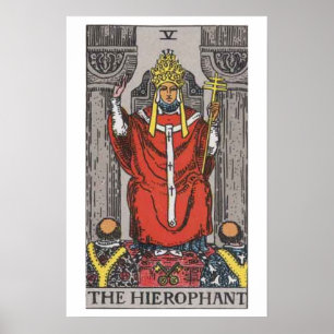 Poster de la carte Hierophant Tarot