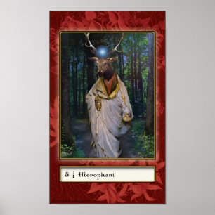 Poster de la carte Hierophant Tarot