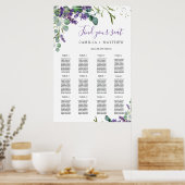 Poster de la carte Mariage Lavender Eucalyptus (Cuisine)