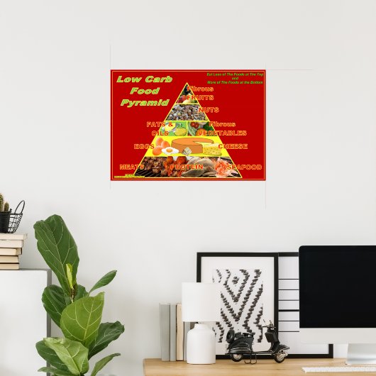 Poster de la carte murale de la pyramide alimentai (Bureau à domicile)