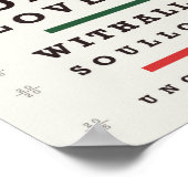 Poster de la carte oeil (11 x 14) (Coin)