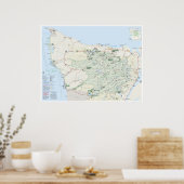 poster de la carte olympique (Cuisine)