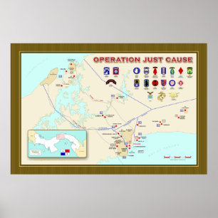 Poster de la carte Opération Juste Cause