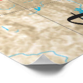 Poster de la carte Route 66 (Coin)