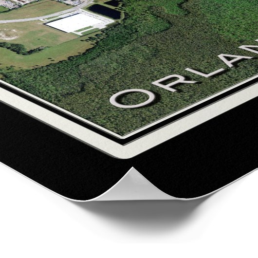 Poster de la carte satellite de l'aéroport interna (Coin)