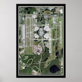 Poster de la carte satellite de l'aéroport interna (Devant)