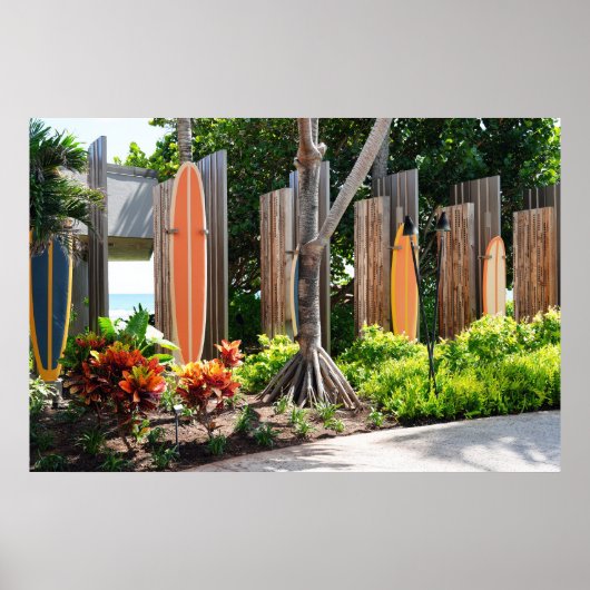 Poster de la carte surf (Devant)