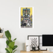 Poster de la carte Tarot Chariot (Bureau à domicile)