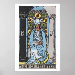 Poster de la carte Tarot Haute Prêtesse