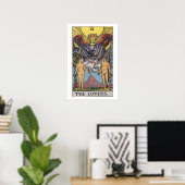 Poster de la carte Tarot Lovers (Bureau à domicile)
