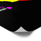 Poster de la carte USA (Coin)