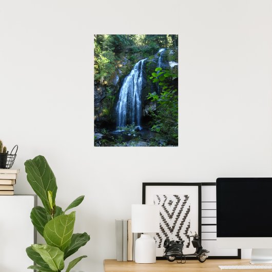 Poster de la cascade (Bureau à domicile)