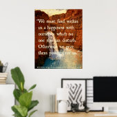 Poster de la cascade avec devis (Bureau à domicile)