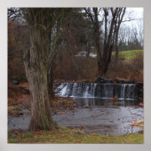 Poster de la cascade d'automne (Devant)