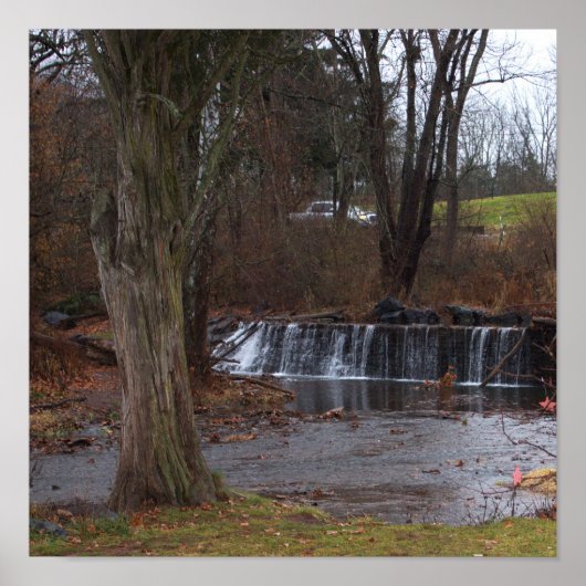 Poster de la cascade d'automne (Devant)
