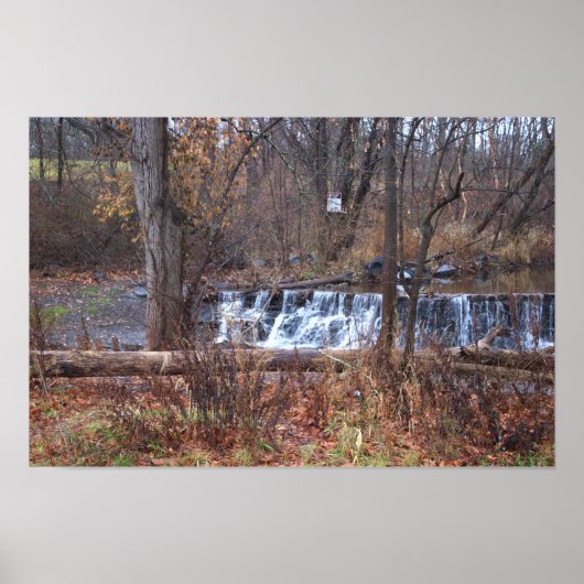 Poster de la cascade d'automne (Devant)