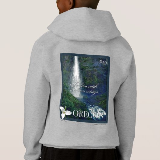 Poster de la cascade de l'Oregon (Dos)