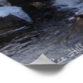 Poster de la cascade du pont de pierre de neige d' (Coin)