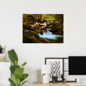 Poster de la cascade forestière (Bureau à domicile)