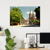 Poster de la cathédrale gothique (Bureau à domicile)