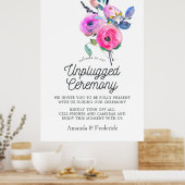 Poster de la cérémonie de débranchement rose chaud (Cuisine)