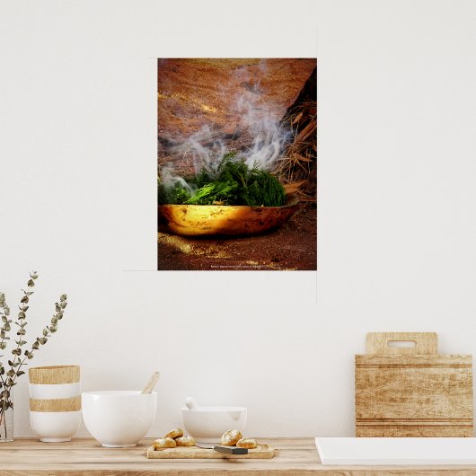 Poster de la cérémonie de tabagisme (Cuisine)