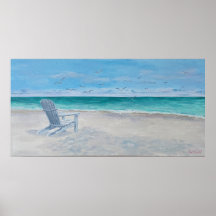 Poster de la chaise Old Adirondack - par Just Dahl