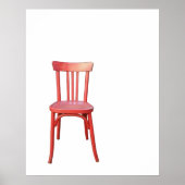 Poster de la chaise rouge (Devant)