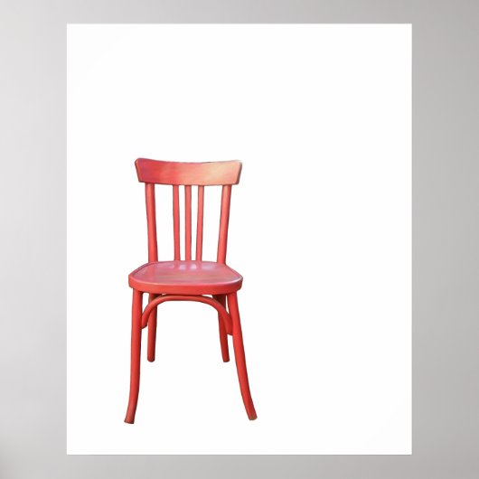 Poster de la chaise rouge (Devant)
