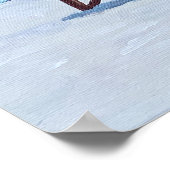 Poster de la chaise royale bleue - par Just Dahl (Coin)