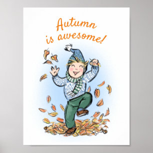 Poster de la chambre pour enfants : L'automne est 