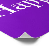 Poster de la chanson d'anniversaire violet (Coin)