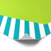 Poster de la chaux et de l'éléphant Turquoise (Coin)