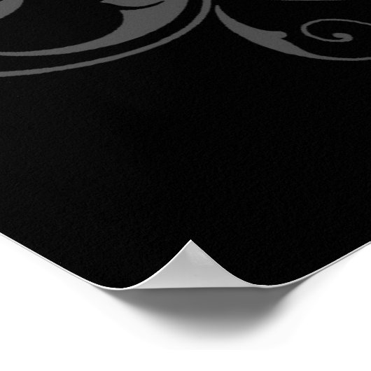 Poster de la Chine Retro Turquoise Lilly Afro Fae (Coin)