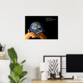 Poster de la chiropratique de la Terre (Bureau à domicile)