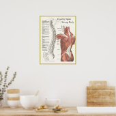 Poster de la chiropratique du corps solide (Cuisine)
