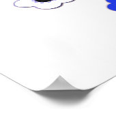 Poster de la Chouette aux fleurs de cerisier blanc (Coin)