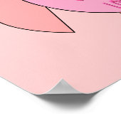 Poster de la Chouette de message d'amour mignon (Coin)