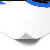 Poster de la Chouette du crâne bleu sucre (Coin)