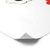 Poster de la Chouette en fleurs de cerisier blanc (Coin)