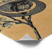 Poster de la Chouette vintage (Coin)