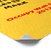 Poster de la circulaire d'information Occupy Wall (Coin)