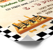 Poster de la circulaire du tournoi d'échecs (Coin)