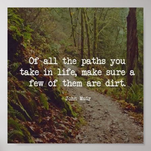 Poster de la citation de Dirt Road (Devant)